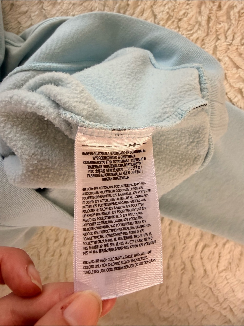 Vans Kids Pastel Blue Pullover Hoodie - Picture 6 of 7